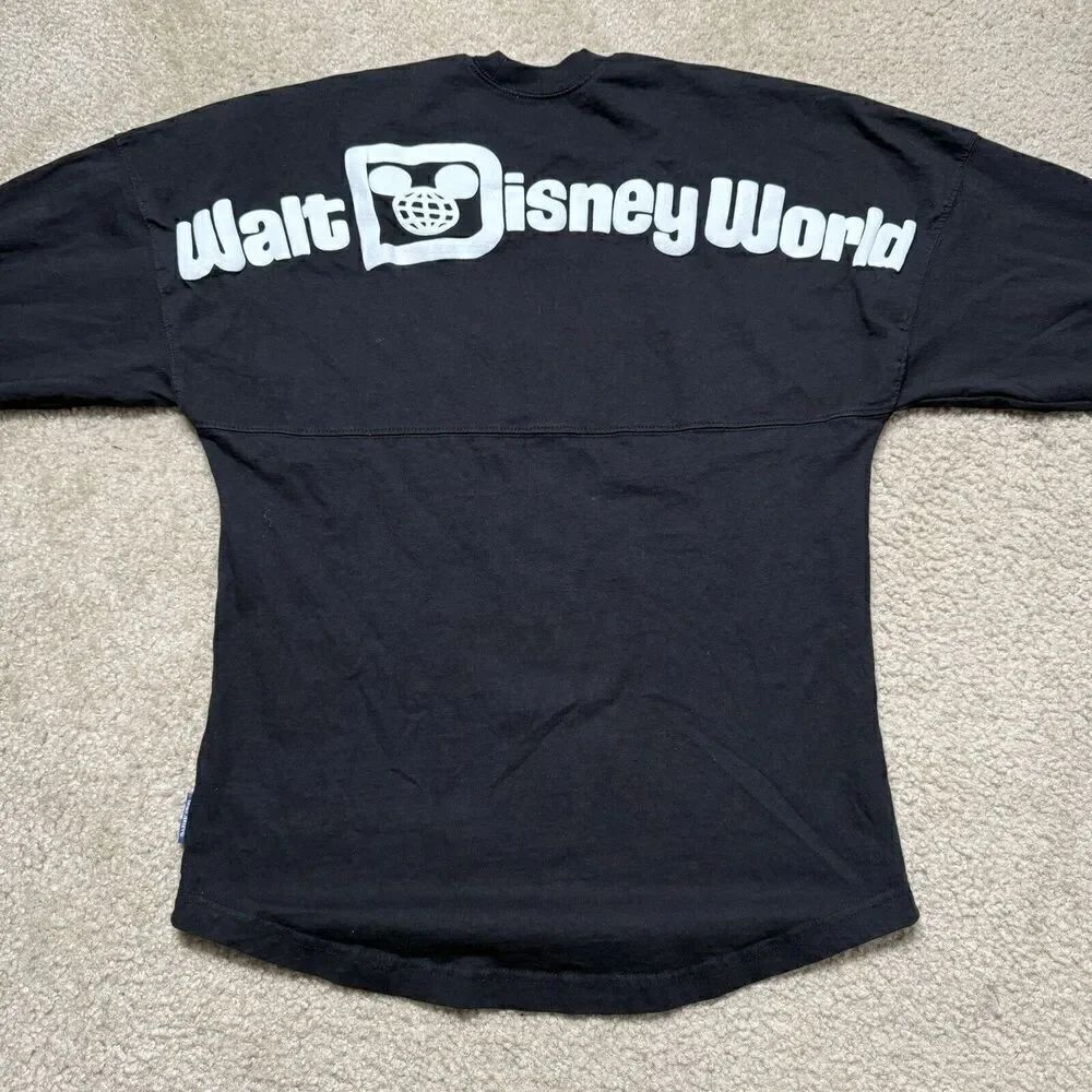 Walt Disney World Est 1971 Long Sleeve Shirt Adult Size XS Black Spirit Jersey